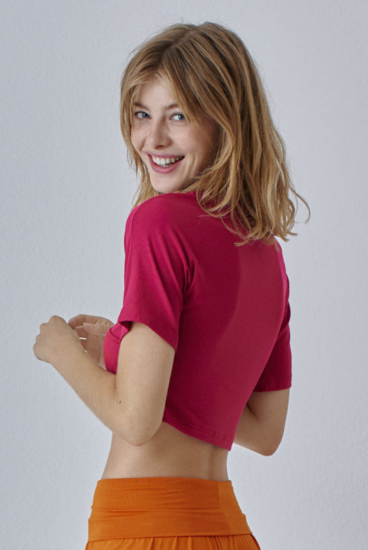 Nachhaltiges Top in kirsche für Frauen von Lounge Cherie