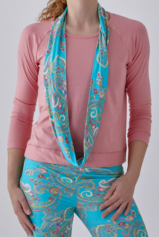 Nachhaltiges Raglanshirt aus Modalfaser in rose für Frauen von Lounge Cherie