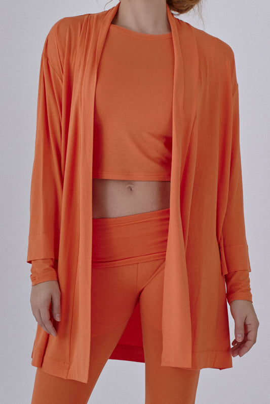 Nachhaltiger Kimono in mandarin für Frauen von Lounge Cherie