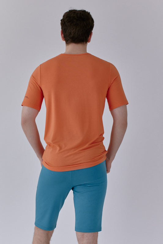 Nachhaltiges T-Shirt aus Modalfaser in moosgrün für Männer von Lounge Cherie