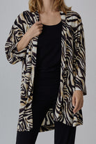 Nachhaltiger Kimono im zebra print für Frauen von Lounge Cherie