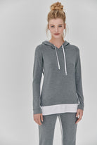 Nachhaltiger Hoodie in grau für Frauen von Lounge Cherie