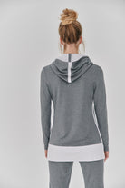 Nachhaltiger Hoodie in grau für Frauen von Lounge Cherie